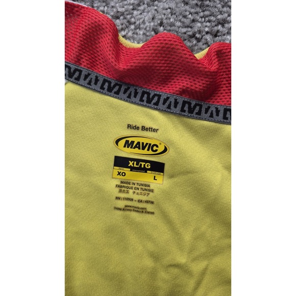 Mavic Altium Cycling Shirt Womens Large Yellow & White ergogrip sunwick - Picture 2 of 11